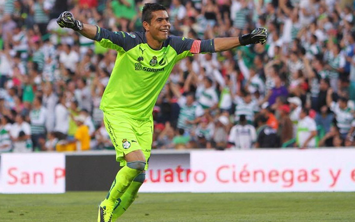 Festejando partido Santos